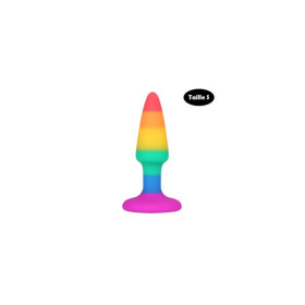 Plug anal multicouleur taille S 
